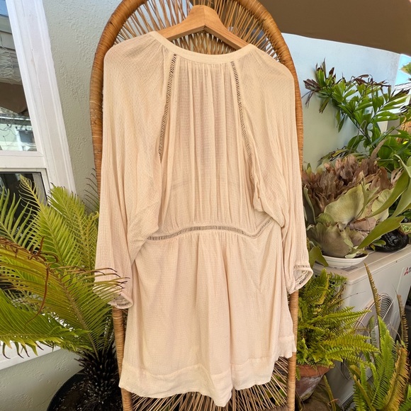 Free People Cream Mini Dress π - Picture 2 of 4